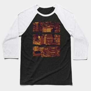 Night city lights Baseball T-Shirt